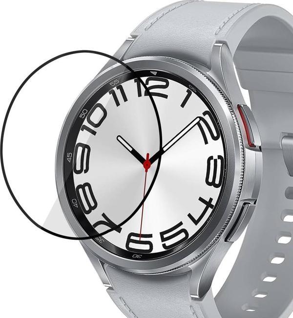 Microsonic Samsung Galaxy Watch 6 Classic 43mm Tam Kaplayan Nano Cam Ekran Koruyucu Siyah - Image 1
