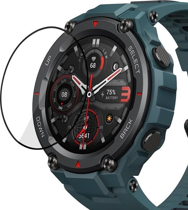 Microsonic Amazfit T-Rex Pro Tam Kaplayan Nano Cam Ekran Koruyucu Siyah - Image 1