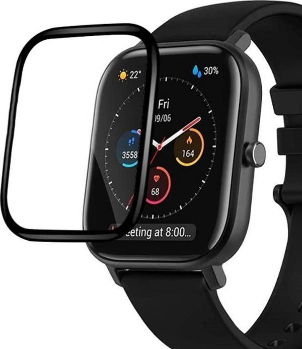 Microsonic Amazfit GTS 2 Mini Tam Kaplayan Nano Cam Ekran Koruyucu Siyah - Image 1
