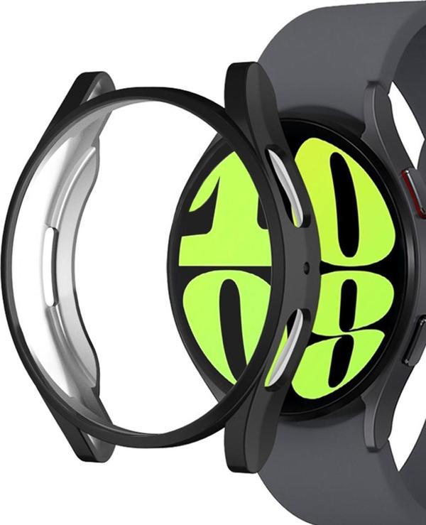 Microsonic Samsung Galaxy Watch 6 Classic 47mm Kılıf 360 Full Round Soft Silicone Siyah - Image 1