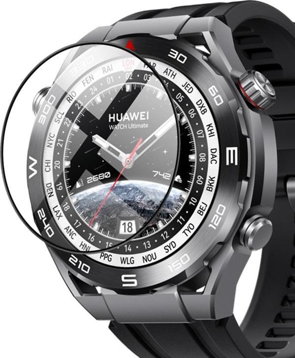 Microsonic Huawei Watch Ultimate Tam Kaplayan Nano Cam Ekran Koruyucu Siyah - Image 1