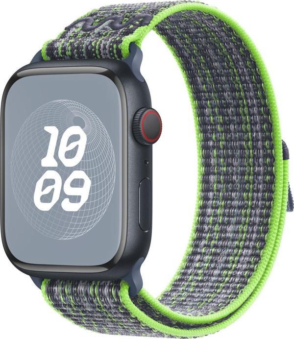 Microsonic Apple Watch Series 8 45mm Kordon Terra Sport Loop Yeşil - Image 1