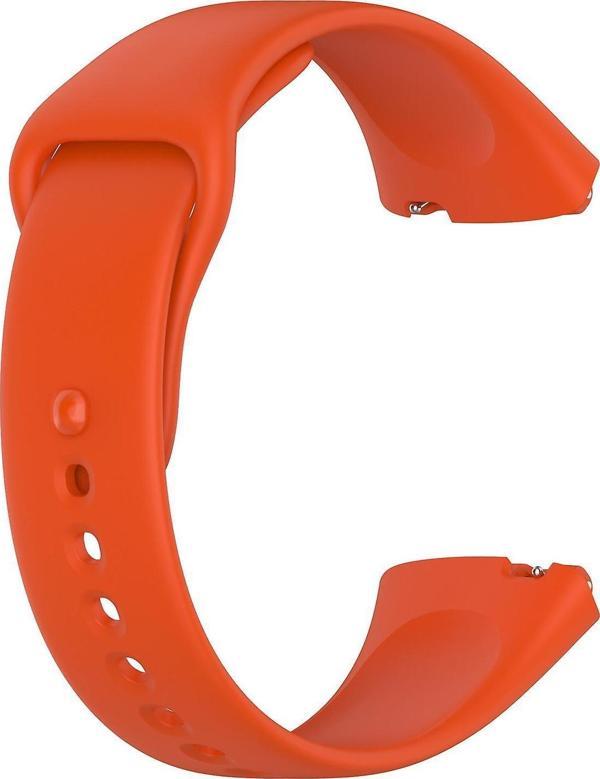 Microsonic Xiaomi Redmi Watch 3 Active Kordon, Silicone Sport Band Turuncu - Image 1