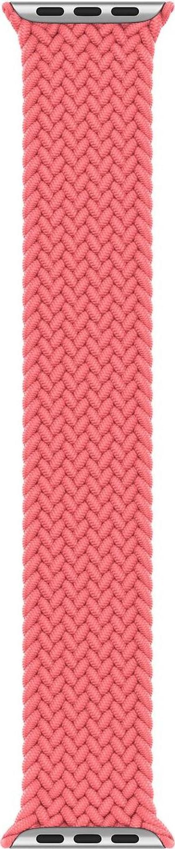Microsonic Apple Watch Ultra 2 Kordon, (Small Size, 127mm) Braided Solo Loop Band Pembe - Image 1