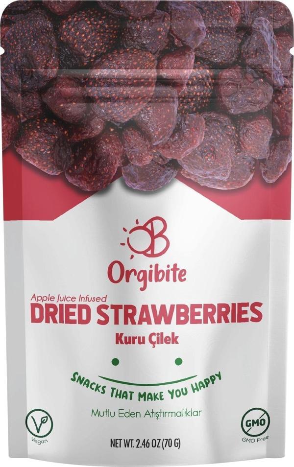 Orgibite Kuru Çilek 70 gr (Elma Suyu İnfüze Edilmiş) - Image 1