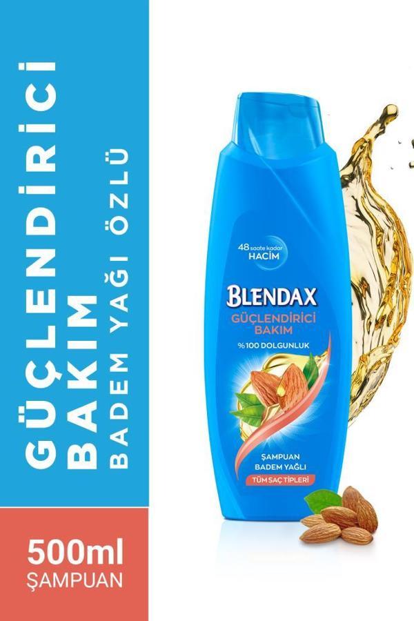 Blendax Güçlendirici Bakım Badem Yağı Özlü Şampuan 500 Ml - Image 1