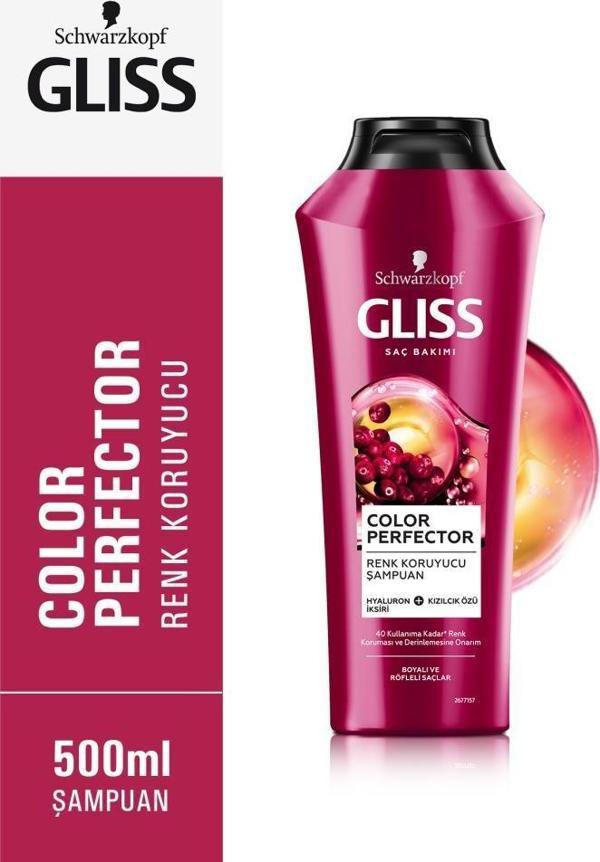 Schwarzkopf Gliss Color Perfector Renk Koruyucu Şampuan 500 ML - Image 1