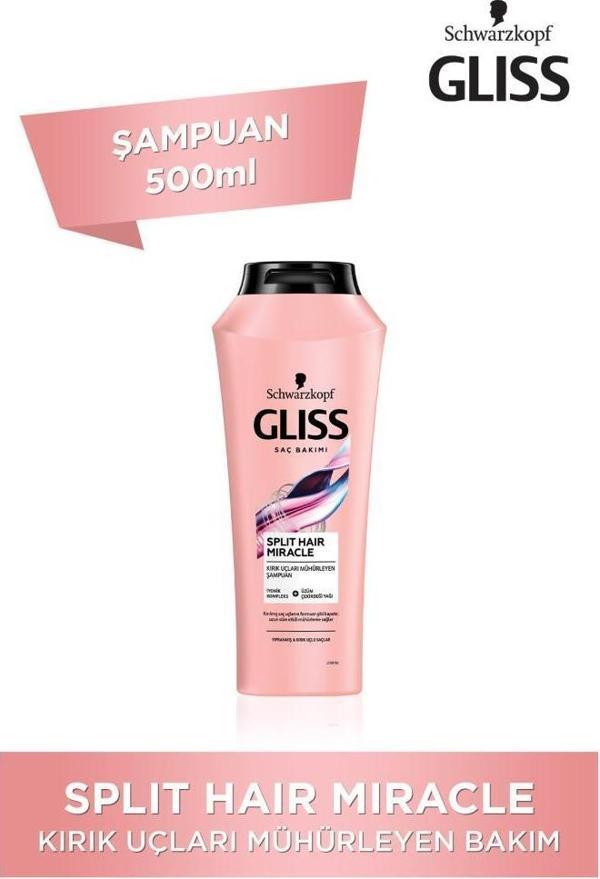 SCHWARZKOPF GLISS SPLIT HAIR MIRACLE ŞAMPUAN 500 ML - Image 1