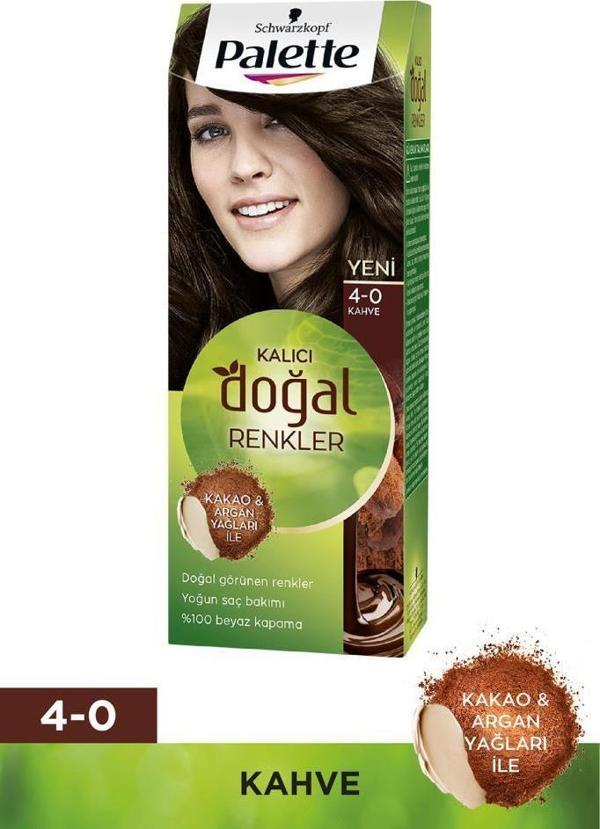 Schwarzkopf Palette Kalıcı Doğal Renkler 4-0 Kahve Saç Boyası - Image 1