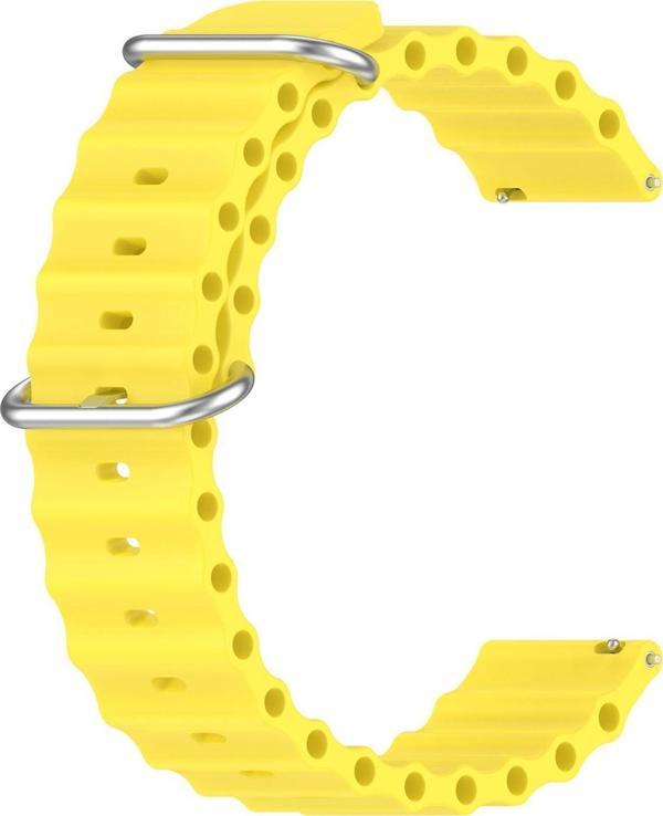Microsonic Amazfit GTR 2 Classic 47mm Kordon Ocean Band Sarı - Image 1
