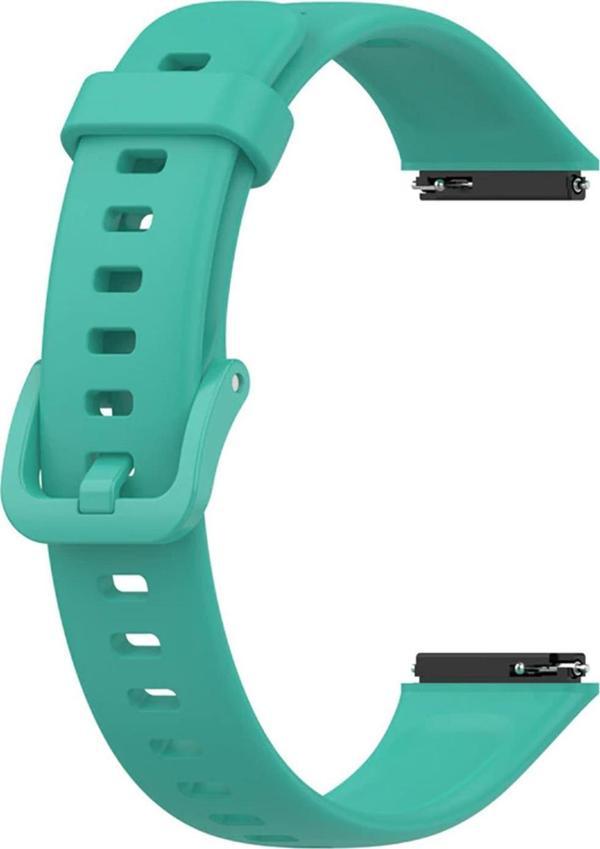 Microsonic Huawei Band 7 Kordon, Silicone Sport Band Su Yeşili - Image 1