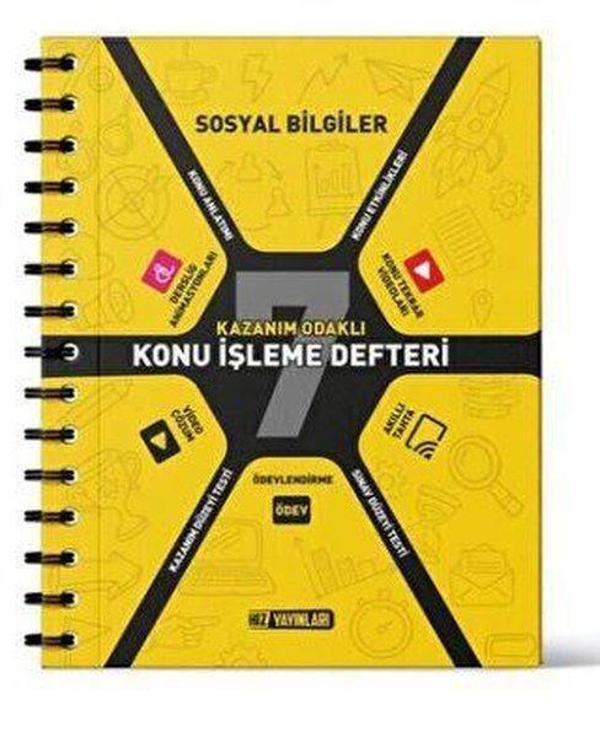 7. Sınıf Sosyal Bilgiler Konu İşleme Defteri - Hız Yayınları - Image 1