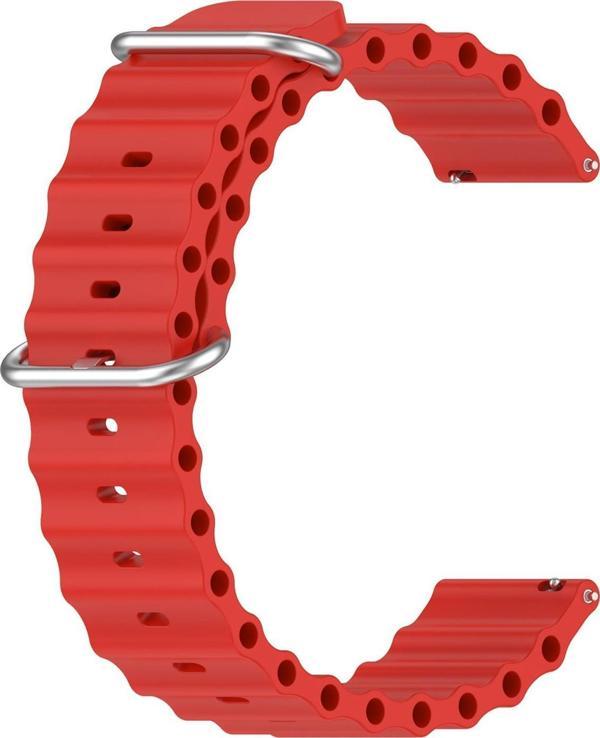 Microsonic Huawei Watch 4 Kordon Ocean Band Kırmızı - Image 1