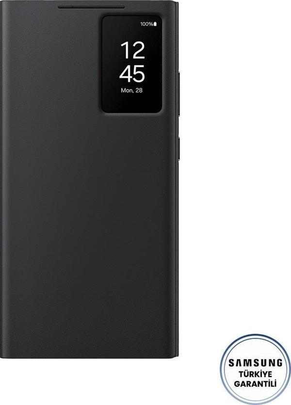 Samsung Galaxy S24 Ultra Akıllı Ekranlı Cüzdanlı Kılıf -  Siyah (Samsung Türkiye Garantili) - Image 1