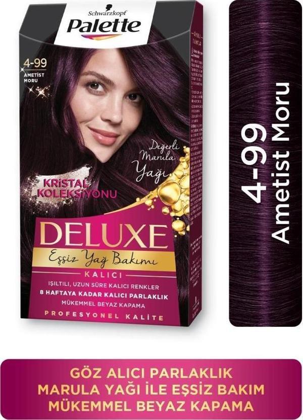 Schwarzkopf Palette Deluxe 4-99 Patlıcan Moru Saç Boyası - Image 1