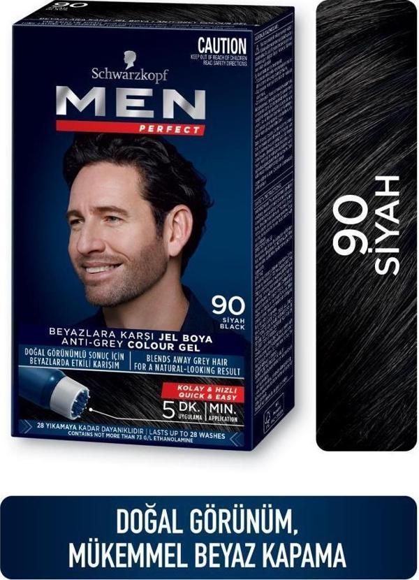 Schwarzkopf Men Perfect Saç Boyası 90 - Siyah - Image 1