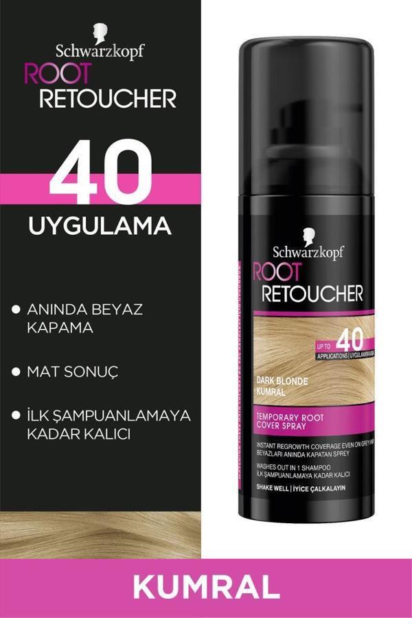 Schwarzkopf Root Retoucher Beyazları Anında Kapatan Sprey Boya Kumral 120 ml - Image 1