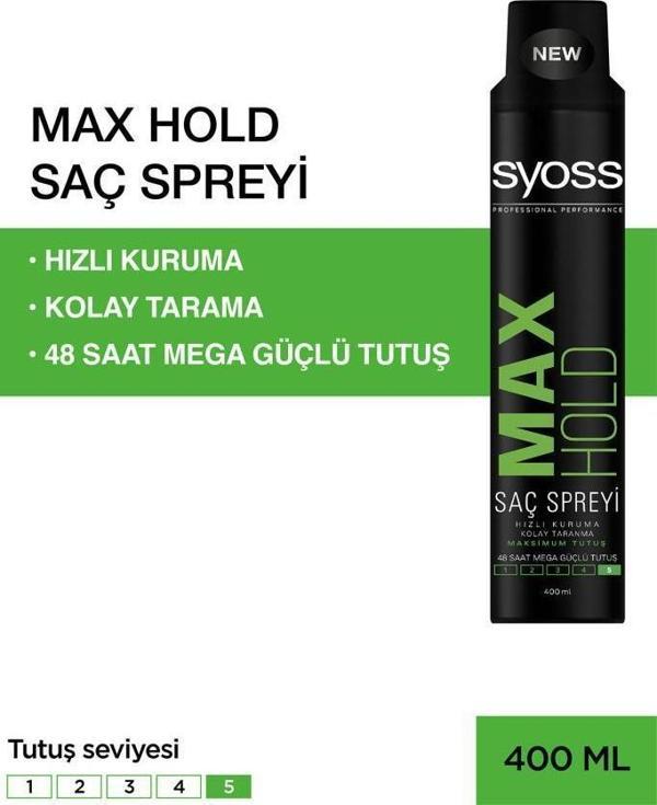 Syoss Maksimum Tutuş Sprey 400 ml - Image 1