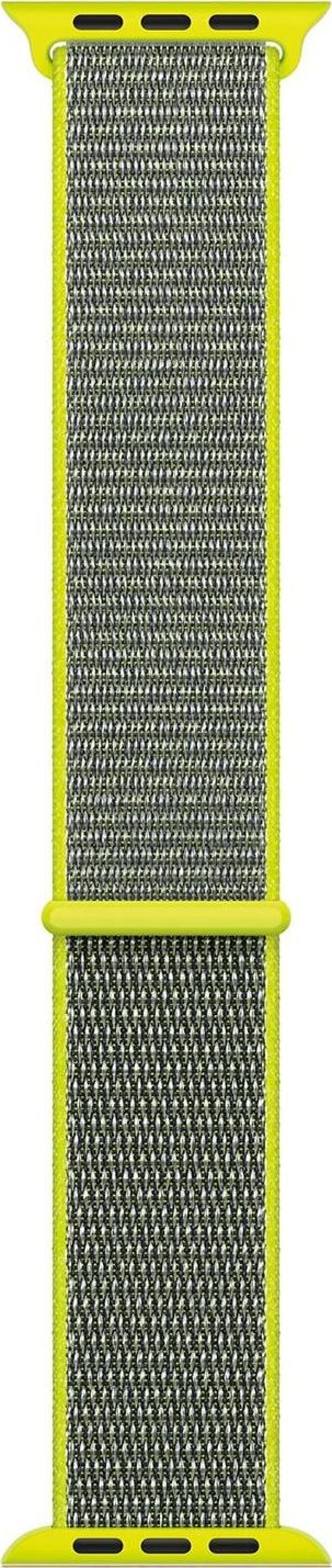 Microsonic Apple Watch SE 2022 40mm Hasırlı Kordon Woven Sport Loop Koyu Yeşil - Image 1