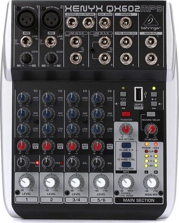 Behringer XENYX QX602MP3 Mikser - Image 1