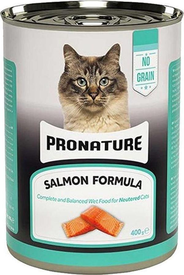 Pronature Tahılsız Somonlu Kısırlaştırılmış Yetişkin Kedi Konservesi 400 Gr - Image 1
