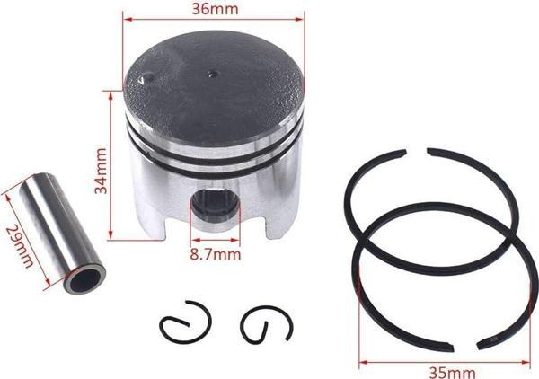 İLAÇLAMA MOTORU PİSTON SEGMAN SET TL33 36MM - Image 1