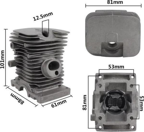MOTORLU TESTERE SİLİNDİR PİSTON SET STIHL MS170-MS017 37 MM - Image 1