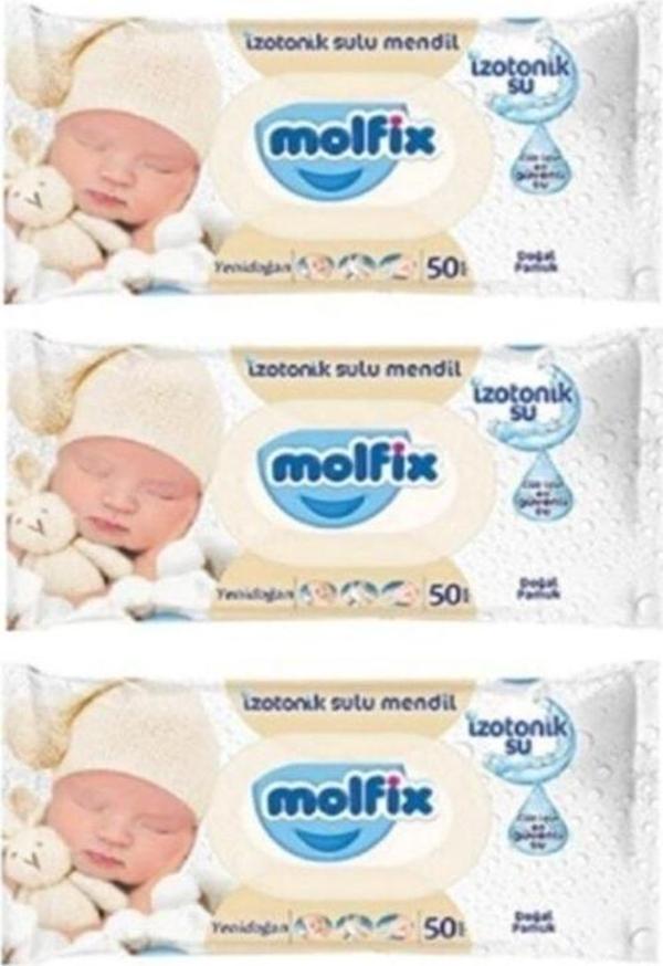 Izotonik Sulu Havlu Mendil Yenidoğan 50x3'lü - Image 1