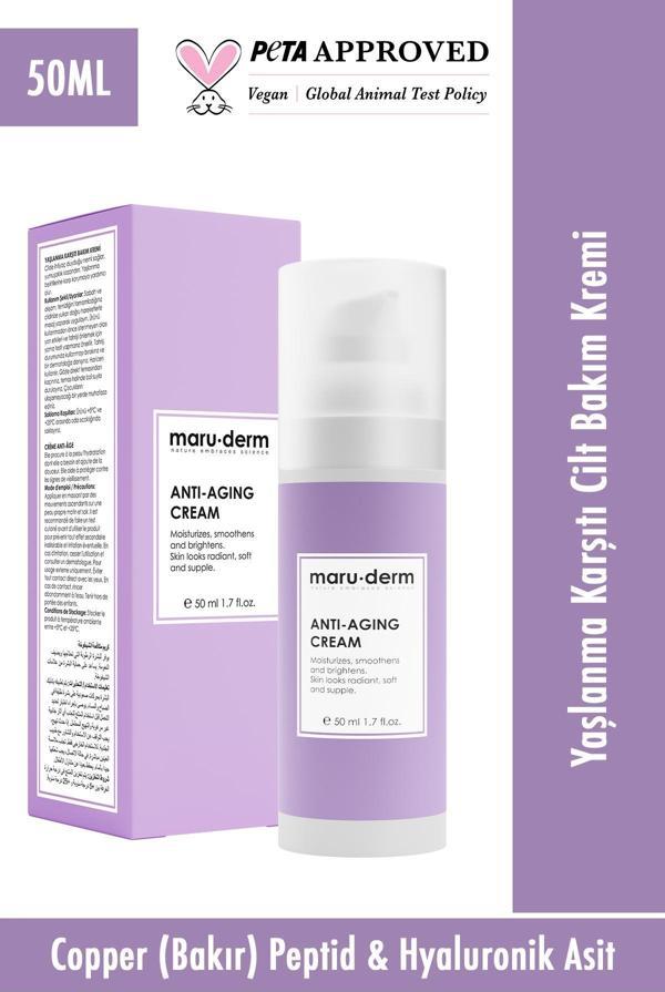 Maru.Derm Anti-Age Kırışıklık Karşıtı Cilt Bakım Kremi 50 ml - Image 1