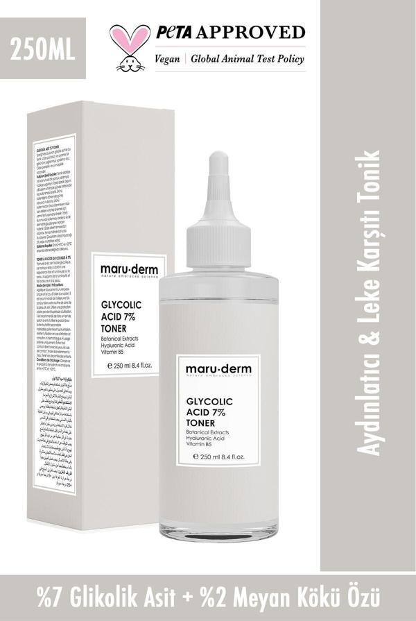 Maru.Derm Glikolik Asit %7 Aydınlatıcı & Leke Karşıtı Tonik 250 ml - Image 1