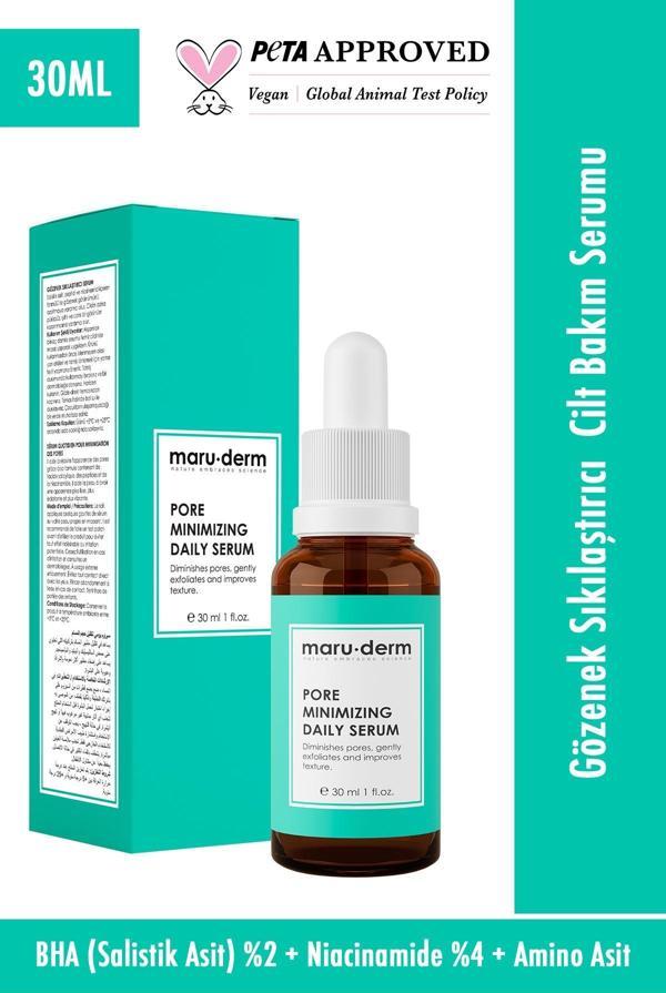 Maru.Derm Gözenek Sıkılaştırıcı Bha Ve Peptid Cilt Bakım Serumu 30 Ml - Image 1