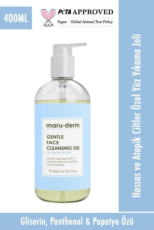 Maru.Derm Hassas Ve Atopik Ciltler İçin Yüz Temizleme Jeli 400 ml - Image 1