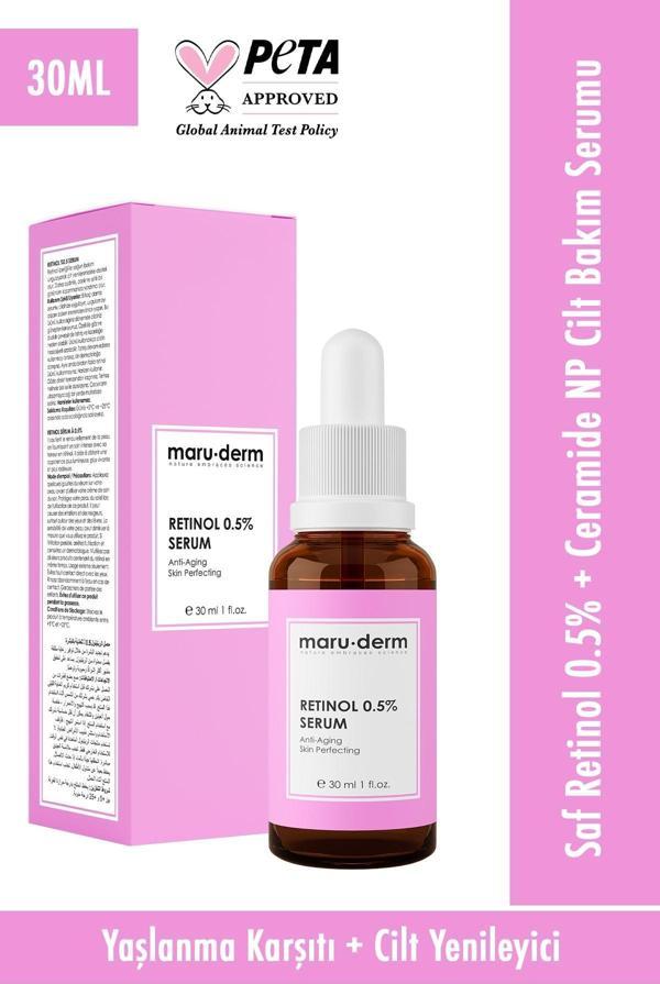 Maru.Derm Retinol 0.5% Cilt Yenileyici Bakım Serumu 30 Ml - Image 1
