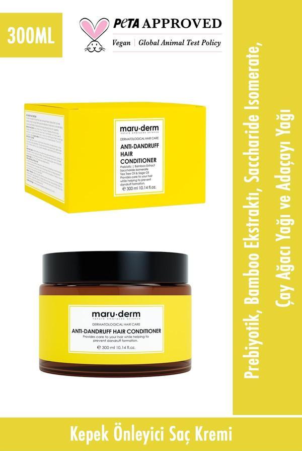 Maru.Derm Saç Kremi Kepeğe Karşı Etki'li Saç Kremi 300 ml Normal Yağlı Saçlar Vegann - Image 1