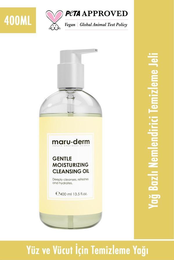 Maru.Derm Yağ Bazlı Temizleyici 400 Ml - Yüz Ve Vücut İçin Temizleme Yağı - Image 1
