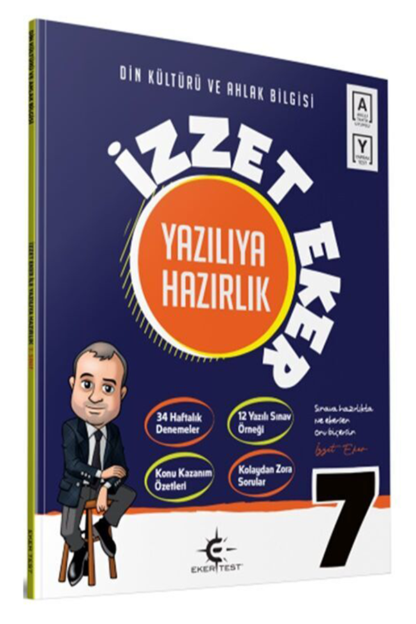 7. Sınıf Din Kültürü ve Ahlak Bilgisi İzzet Eker ile Yazılıya Hazırlık Eker Test Yayınları - Eker Test Yayınları - Image 1