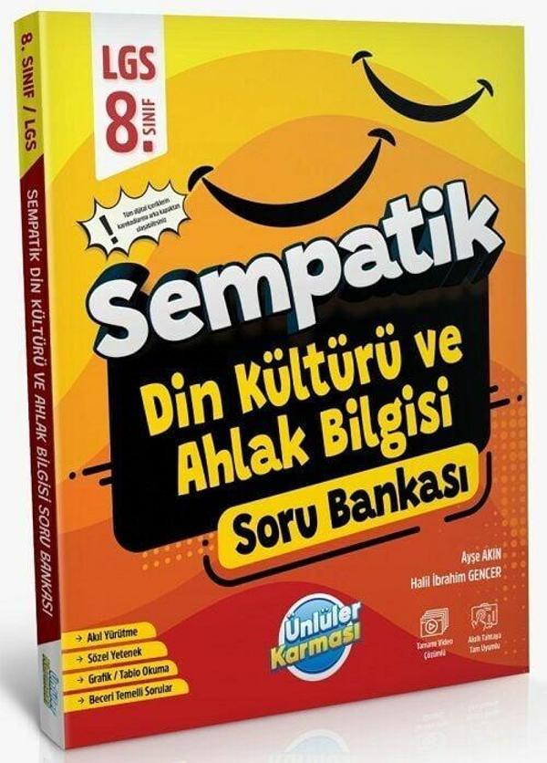 Ünlüler 8. Sınıf LGS Din Kültürü ve Ahlak Bilgisi Sempatik Soru Bankası Ünlüler Yayınları - Ünlüler Karması Yayınları - Image 1