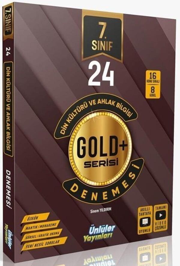 Ünlüler Karması 7. Sınıf Din Kültürü ve Ahlak Bilgisi 24 Deneme - Ünlüler Karması Yayınları - Image 1