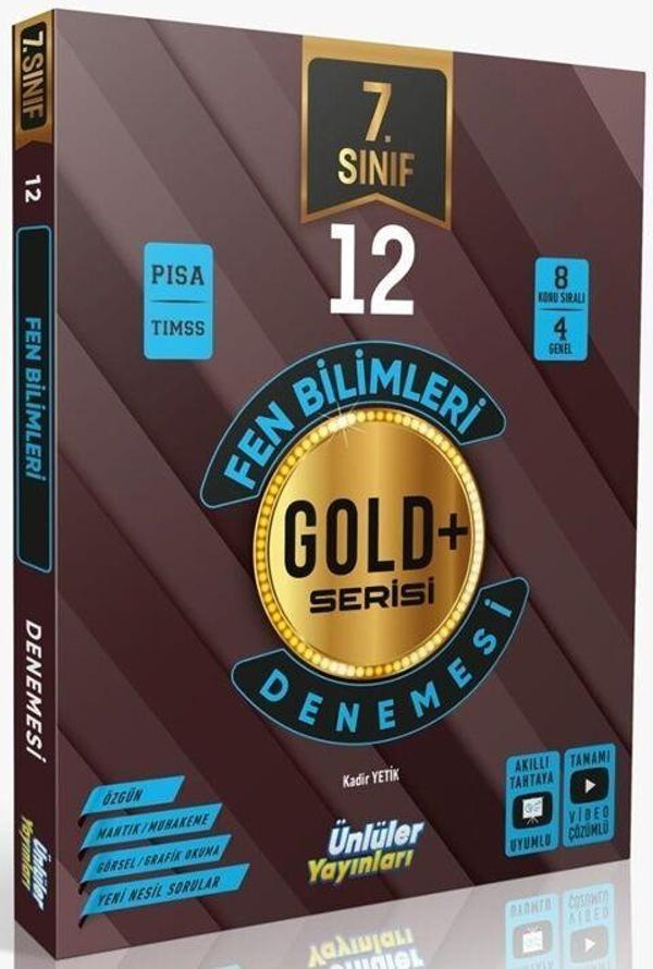 Ünlüler Karması 7. Sınıf Fen Bilimleri 12 Deneme - Ünlüler Karması Yayınları - Image 1