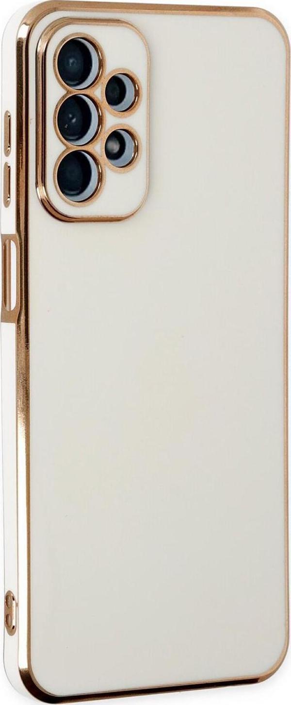 Microsonic Samsung Galaxy A23 Kılıf Olive Plated Beyaz - Image 1