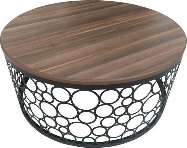 Orta Sehpa ST 17636 CNC Osmanl design Metal cnc kesim Mdf CEVİZ RENK tabla ElyapI - Image 1