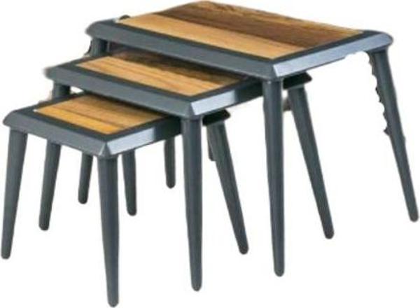 Zigon Osm 17603 ÇERÇEVE Model Sehpa Parlak Ceviz-gri Kayın RETRO ayak El Yapım - Image 1