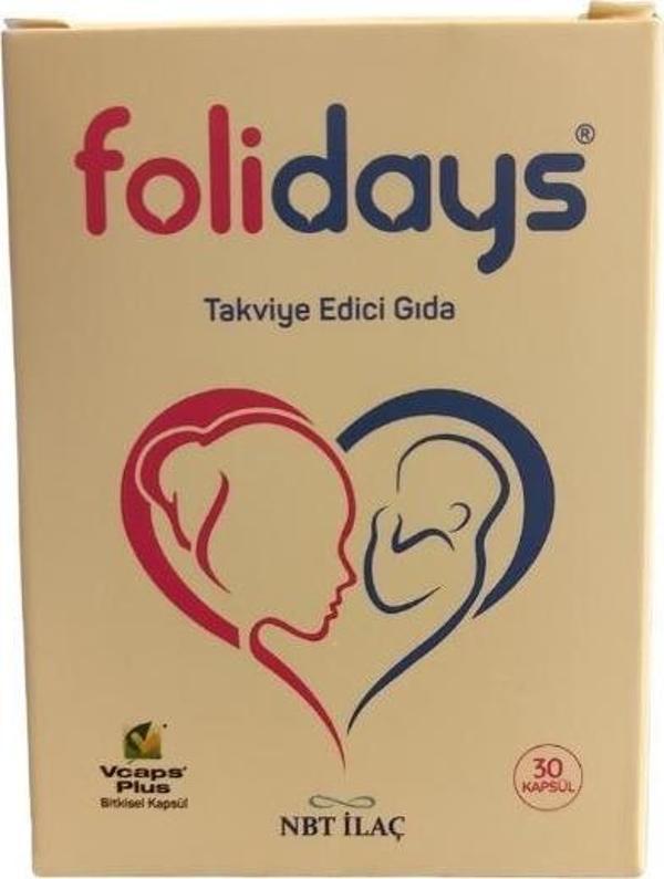 Nbt Life Folidays Folik Asit, Vitaminler Ve İyot İçeren Takviye Edici Gıda 30 Kapsül - Image 1