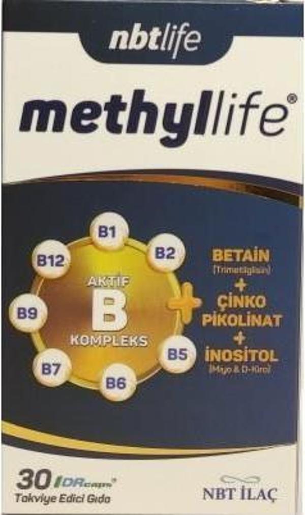 Nbt Life Methyllife Aktif B Kompleks 30 Kapsül - Image 1