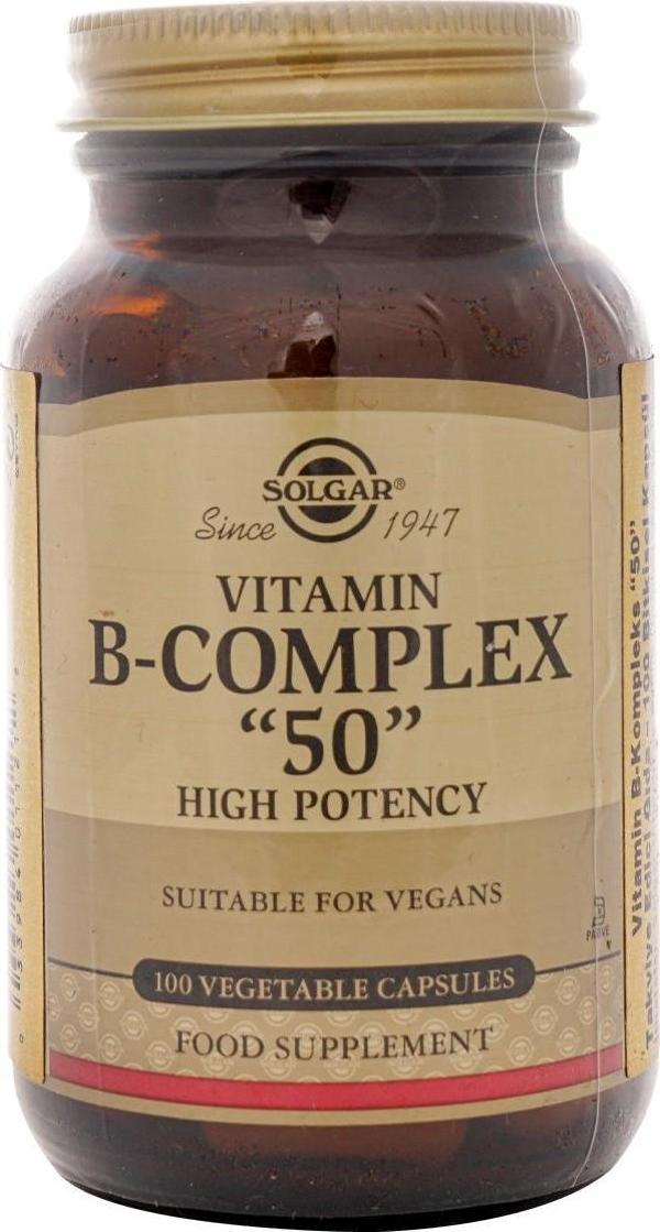 Vitamin B- Complex-50 B Vitaminleri İçeren Takviye Edici Gıda 100 Kapsül - Image 1