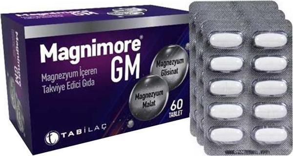 Magnimore GM Magnezyum İçeren Takviye Edici Gıda 60 Tablet - Image 1