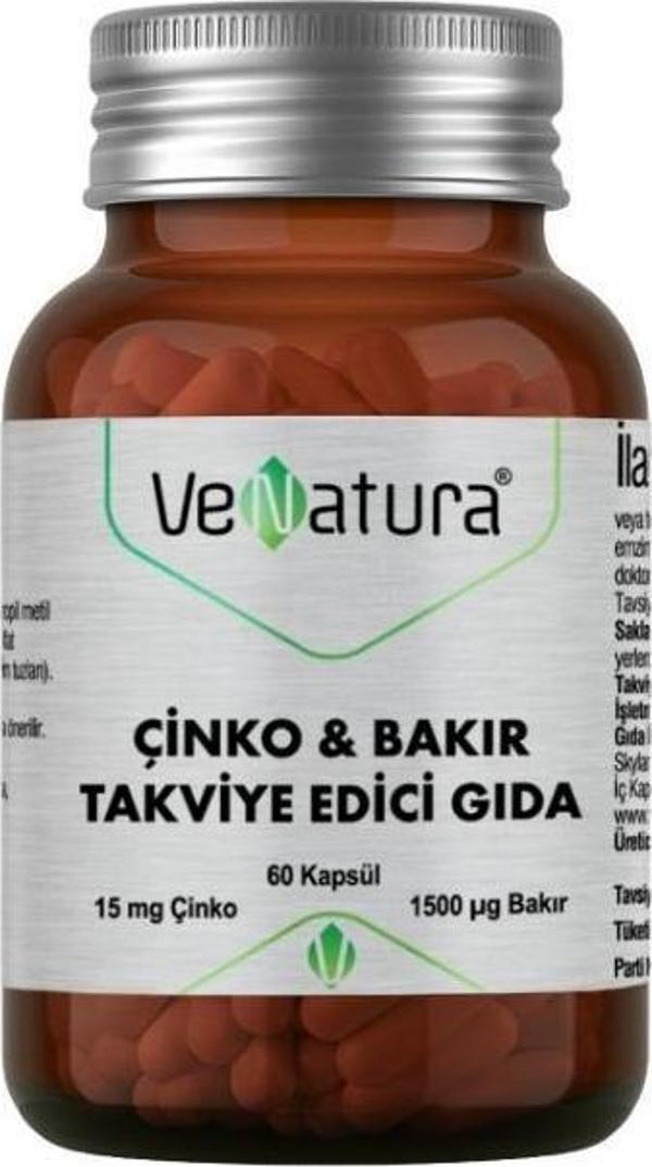 Çinko & Bakır İçeren Takviye Edici Gıda 60 Kapsül - Image 1