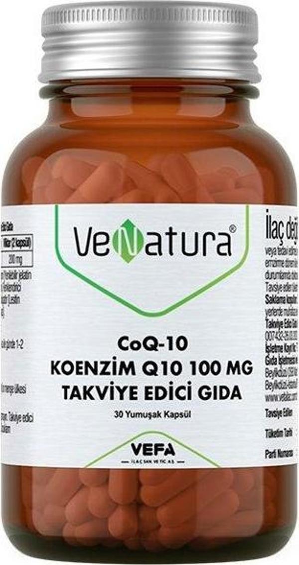 CoQ-10 Koenzim Q10 100 mg Takviye Edici Gıda 30 Kapsül - Image 1