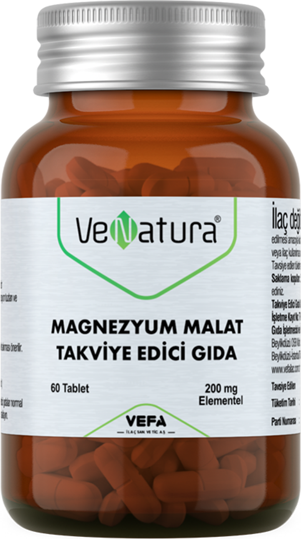Magnezyum Malat Takviye Edici Gıda 60 Tablet - Image 1