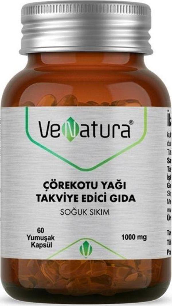 VeNatura Çörek Otu Yağı Takviye Edici Gıda 60 Yumuşak Kapsül - Image 1